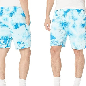 Pantalones Cortos de Hombre de Poliéster/Algodón, Cintura Elástica Media, Transpirables, de Secado Rápido, Estilo Urbano, con Estampado - Product Image 2