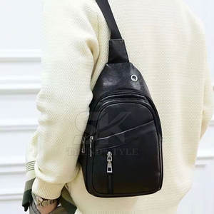 Bolso bandolera de cuero genuino al por mayor de fábrica, ligero, unisex, para uso diario. - Product Image 6