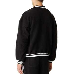 Chaqueta de Béisbol Personalizada OEM de Manga Larga para Hombre, Venta al Por Mayor, Últimos Diseños, Lisa, sin Estampado, Versity - Product Image 3