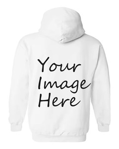 Sweat-shirt à capuche en molleton blanc personnalisé pour femmes, doublure 100% coton, pull à capuche décontracté pour l'hiver - Product Image 4