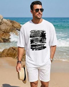 Heavy Weight 100% Cotton Oversized T-<b>Shirt</b> <b>Men</b> 220 Grams Shoulder Custom Printing Hip Hop Plus Size 100% Cotton Blank Boxy <b>Men's</b> - Product Image 2