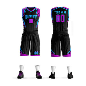 Ensemble de basketball personnalisé orange et turquoise, imprimé par sublimation, col en V, sans manches, uniforme athlétique pour homme, impression numérique personnalisée - Product Image 1