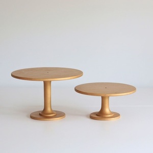 Support à gâteau à deux niveaux, écologique, de forme ronde, fait main, plateau de présentation multi-niveaux pour desserts et fruits, Global Metal Exports - Product Image 4