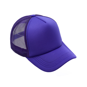 OEM Blank Foam Trucker Hat <b>Cap</b> Custom Logo Embroidery 5 Panel <b>Plain</b> Mesh Back Trucker Hat - Product Image 5