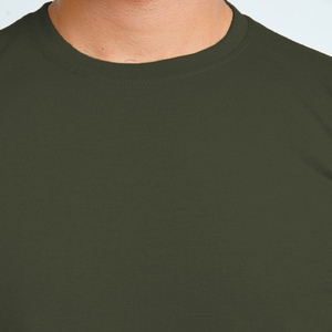 Solid Men's T-Shirts Breathable Cotton Worsted Short Sleeve Tee Casual Crew Neck Everyday Wear for Training Streetwear for Long - Product Image 5