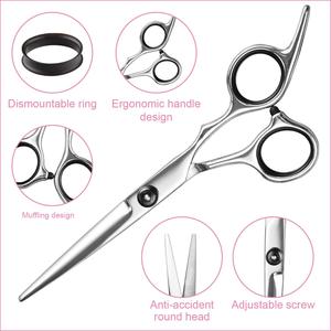 Tijeras Profesionales para Cabello, Tijeras de Peluquería para Adelgazar y Cortar, Set de Tijeras para Peluquería - Product Image 3