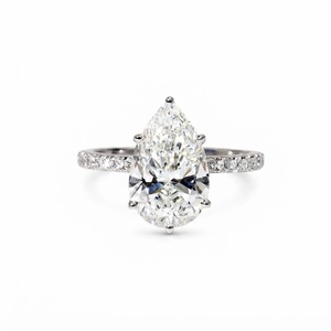 IGI Certified Radiant Brilliant And 34 Round <b>Cut</b> <b>Stone</b> Lab Grown Diamond Minimalist 10K 14K 18K Solid Gold Color DEF Clarity VVS - Product Image 1