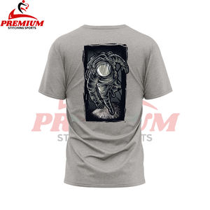 T-shirts pour hommes grandes tailles OEM, haute qualité, poids lourd, coupe oversize, épaules tombantes, style vintage - Product Image 6