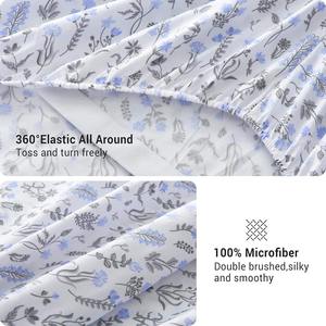 Nouvel Arrivage – Parure de Lit de Mariage Moderne 4 Pièces en Lin Tissé de Haute Qualité, Imprimée, Écologique et Personnalisable, 300 Fils/Pouce² - Product Image 2