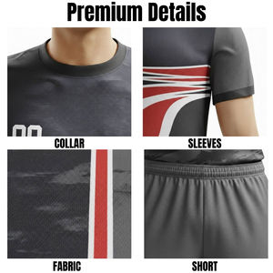 ชุดฟุตบอลแบบกำหนดเอง ชุดกีฬา ชุดฟุตบอล เสื้อฟุตบอล ชุดยูนิฟอร์มฟุตบอล ชุดยูนิฟอร์มฟุตบอลแบบซับลิเมชั่น - Product Image 6