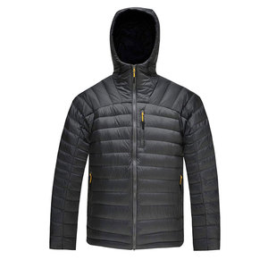 Veste matelassée d'hiver pour homme de qualité supérieure, écologique, respirante, avec capuche, logo sur le devant, rembourrage en fibre de polyester 100%, personnalisable - Product Image 1