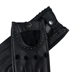 Gants de conduite vintage en cuir pour hommes et femmes, gants de course personnalisés en cuir véritable, gants de conduite respirants perforés - Product Image 6
