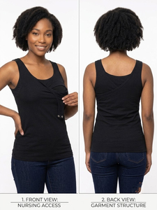เสื้อให้นมบุตรแบบสองชั้น แขนกุด สำหรับคุณแม่ตั้งครรภ์ - Product Image 3