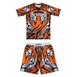 Conjunto de Ropa Deportiva de Muay Thai con Estampado Digital de Alta Definición de Tigre de Bengala, para Artes Marciales Mixtas (MMA) - Product Image 1