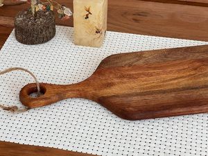 Paquete de 10 Tablas de Cortar de Madera de Acacia con Asa para Cocina, Tabla para Servir Carne, Pan, Frutas, Queso, Tablas de Charcutería - Product Image 2