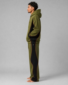 Conjunto Deportivo Personalizado 2026, 100% Algodón, Corte Ajustado, para Hombre, con Logotipo de Marca Personalizado, Ropa Deportiva de Invierno de Secado Rápido, OEM - Product Image 3