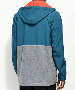 Custom Men Outdoor <b>Waterproof</b> Windbreaker <b>Jacket</b> Color Block Hooded Pullover Anorak Techwear Streetwear Fleece Lining Sportswear - Product Image 2