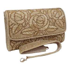Elegante Bolso de Noche con Cuentas Florales para Mujer, con Patrones Intrincados Hechos a Mano y Adornos de Primera Calidad para Eventos Festivos - Product Image 6