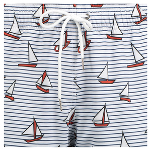 Shorts de plage d'été personnalisés avec logo en sublimation intégrale pour hommes, produit tendance avec fermeture élastique à la taille, style décontracté - Product Image 5
