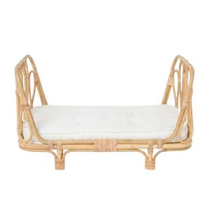 เตียงตุ๊กตาหวายขนาดเล็กสำหรับตุ๊กตา Reborn เตียงตุ๊กตาน่ารักสำหรับตุ๊กตาขนาดกลาง เตียงสำหรับตุ๊กตาขายส่ง - Product Image 2