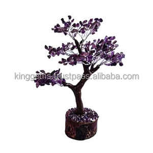 ARBRE DE PIERRES AMETHYSTES NATUREL DE QUALITÉ SUPÉRIEURE 300 CHIPS POUR LA DÉCORATION DE LA MAISON ARBRES DE PIERRES GEMMES DE GUÉRISON REIKI NATUREL VENTE EN GROS - Product Image 1
