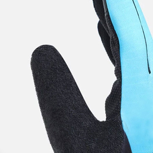 Gants de course à doigts entiers, noirs et bleus, en PU, antidérapants, pour activités de plein air, unisexes, fermeture auto-agrippante - Product Image 4