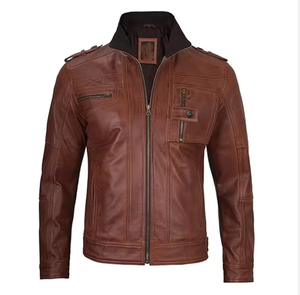 Veste en cuir tricotée légère à capuche, respirante et enduite, avec motif col rond, couleurs vives, style urbain hivernal, OEM/ODM - Product Image 1
