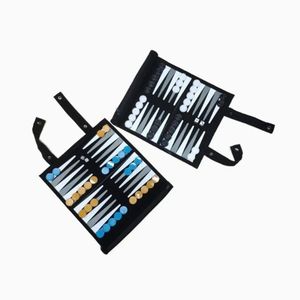 New Design Customized Luxury PU Leather <b>Backgammon</b> Roll Up Checkers Set Travel <b>Backgammon</b> Roll Chess Game - Product Image 3