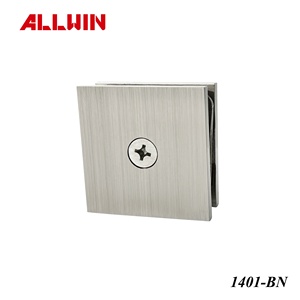 51 X 51mm Solid Brass <b>Brushed</b> Nickel Beveled Edge <b>Shower</b> Door Glass Clamp - Product Image 6