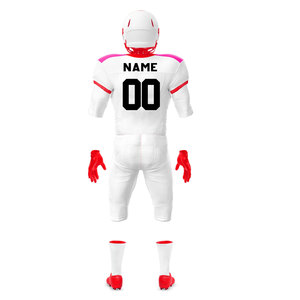 เสื้อฟุตบอลอเมริกันแบบซับลิเมชั่นสั่งทำพิเศษ ชุดทีมคุณภาพพรีเมียม อุปกรณ์นักกีฬาแบบปรับแต่งได้  ย้อมสีแบบซับลิเมชั่นเต็มตัว - Product Image 4