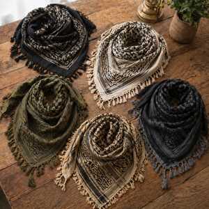 Custom Cotton Shemagh Scarf Premium Quality Formal Keffiyeh Breathable Desert <b>Head</b> <b>Wrap</b> Arab Square Soft Lightweight - Product Image 4