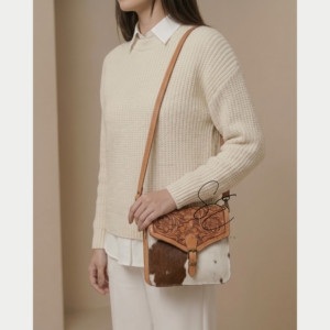 Bolso de cuero genuino con pelo de vaca, estilo vaquero, bandolera bohemia, bolso de hombro elegante para mujer, estilo western, bolso de moda 2026 - Product Image 3