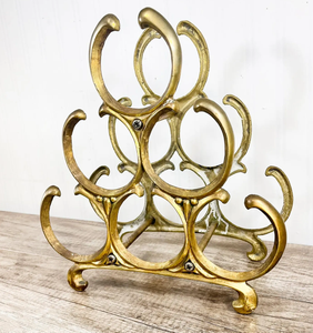 Customized Size & shaped Available Golden Shiny Polished Aluminium metal Made Wine And <b>Beer</b> Bottle Holder Stand From India - Product Image 3