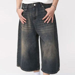Luxury Feel Premium <b>Men</b> Denim Shorts Custom Brand Light Denim Shorts Cotton Denim Twill <b>Men</b> Denim Shorts Rigid Fabric Utility - Product Image 6