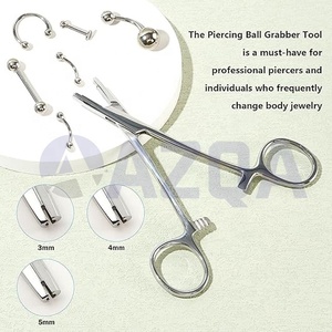 Pinzas hemostáticas de tubo de anclaje dérmico de acero inoxidable Manual, herramientas de perforación para tapas dérmicas, soporte de anclaje - Product Image 3