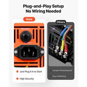 Inverter a Onda Pura da 2000W con Display LCD e Commutazione Automatica, Sistema di Backup a Batteria per Pompe Solari - Product Image 4