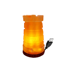 Himalayan Pink Salt Lamp LED <b>USB</b> <b>Plug</b> Carved Geometric Shape Eco-Friendly Feng Shui Holiday Decoration Mini Salt Lamps Bulk - Product Image 2