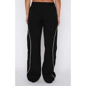 <b>Women's</b> Winter Casual Mid Waist Straight Pants 100% Silk Fabric Breathable Eco-Friendly Waterproof Drawstring <b>Women</b> <b>Baggy</b> <b>Jeans</b> - Product Image 3