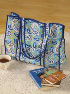 OEM Assorted Paisley Quilted Cotton Tote <b>Bag</b> - Eco-Friendly Boho <b>Reusable</b> Shopper Handbag - Product Image 4