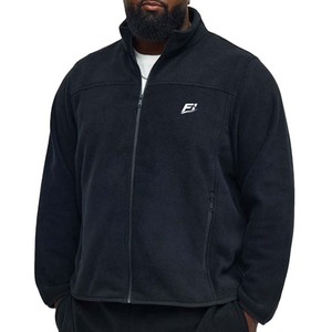 Conjunto de chándal informal cálido de invierno para hombre, de dos piezas con hombros caídos, sudadera con cremallera completa de forro polar, atuendo de streetwear personalizado - Product Image 2
