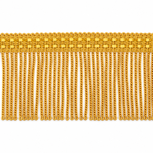 Frange en fil métallique doré sur mesure en gros pour la décoration de vêtements, uniformes, costumes et accessoires de mode - Product Image 1