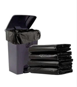 Sacs poubelles pour déchets ménagers, résistants à l'humidité, avec fermeture éclair, poche plate en PE, haute qualité - Product Image 4