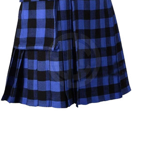 Stylish Solid Breathable Casual Knee-Length <b>Tartan</b> Kilt <b>Skirts</b> Comfortable for Outfits - Product Image 5