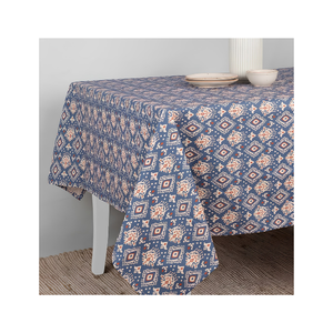 Indian Hand Block Floral <b>Table</b> Cloth Cotton <b>Dining</b> Decor Custom Size Tailor Made Logo Party <b>Dining</b> Weight Sustainable OEM ODM - Product Image 5