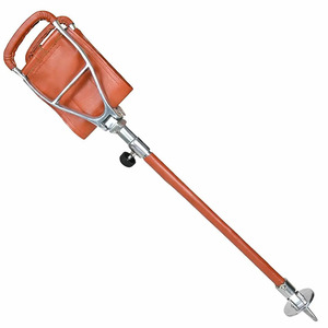 Luxury <b>leather</b> hunting <b>stool</b> folding tripod camping <b>stool</b> wholesale bulk OEM supplier premium handmade export outdoor furniture - Product Image 3