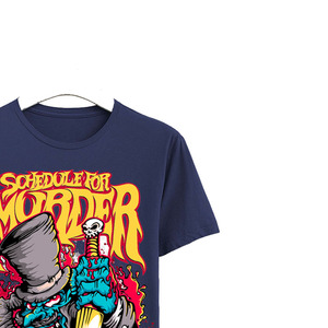 เสื้อยืดการ์ตูนลายพิมพ์สไตล์สตรีท คอกลม แขนสั้น ทรงปกติ ผ้าคอตตอนเจอร์ซีย์ 100% สำหรับผู้ชาย - Product Image 3