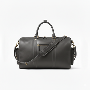 Sac à bandoulière en cuir rétro de couleur unie, sac à bandoulière décontracté pour affaires, sac de voyage horizontal pour papier A4, sacoche pour ordinateur portable - Product Image 5