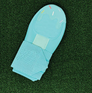 KATBROS INDUSTRIES <b>Blue</b> Baseball Palm Protector with Adjustable Strap and Patch Design Right Handed <b>Throw</b> Breathable Woven - Product Image 3