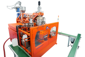 เครื่องผลิตขวดเจอร์รี่แคน HDPE/PP ขนาด 1 ลิตร 2.5 ลิตร 5 ลิตร 10 ลิตร แบบอัตโนมัติเต็มรูปแบบ ประหยัดพลังงาน ด้วยกระบวนการอัดขึ้นรูปด้วยลม - Product Image 6