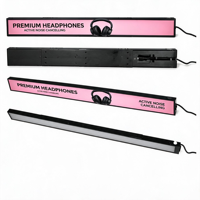 Écran LED rotatif personnalisé en tissu SEG, barre lumineuse LCD extensible, étagère, affichage vidéo en bande haute luminosité écologique pour salon de beauté